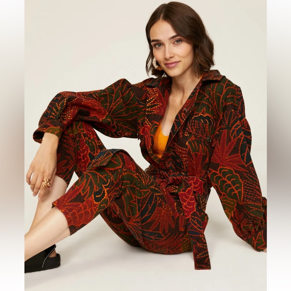 FARM Rio Multicolor Leaf Print Jumpsuit - Picture 4 of 6